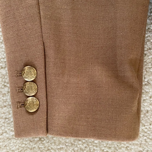 J. Crew Factory Tan Blazer with Gold Buttons - Picture 8 of 9